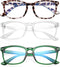 AZorb 2Pack Kids Blue Light Blocking Glasses, Unbreakable Computer Screen Glasses for Boys & Girls