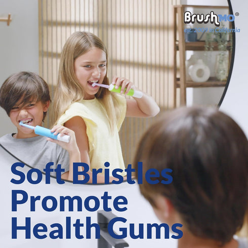 Brushmo Kids Toothbrush Replacement Heads, Compatible with Oral B Electric Toothbrush, 8 Pack