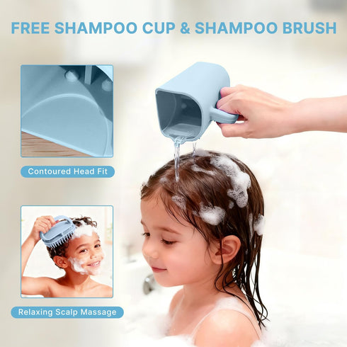 KPDUSG Silicone Portable Hair Washing Station for Kids,Toddlers and Elderly,Shampoo Basin/Bathtub Shampoo Basins