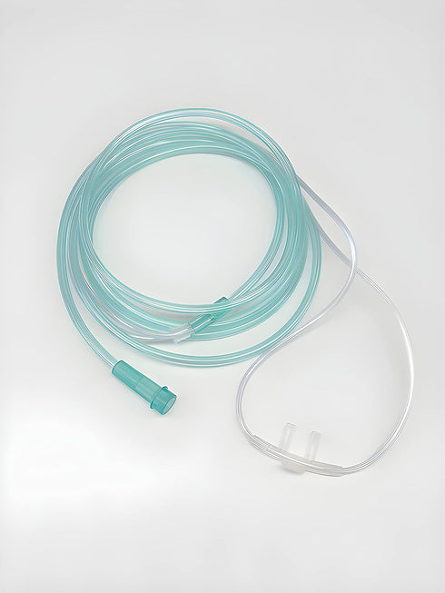 7-Piece Adult Nasal Cannula Set, 7ft Oxygen Cannulas with Standard Connectors, Medical Sales Supply