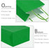 AZOWA Gift Bags Medium Kraft Paper Bags with Handles, 7.5 x 3.9 x 9.8 in, Green, 12 Pcs