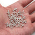 SILPECWEE 30pcs 3 Style Cross Nail Charms - 3D Silver Nail Jewels for Nail Art Decoration