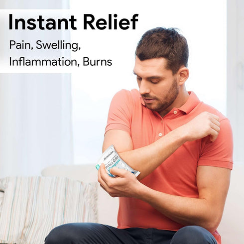 Disposable Instant Ice Packs 20 Pack - 5 x 6 Cold Compress for Injuries, Swelling, Pain Relief, Soreness - No Refrigeration or Freezing Needed - First Aid Kit Emergency Cold Packs