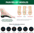 Plantar Fasciitis Orthotic Shoe Insoles, QBK High Arch Support Inserts for Heel Pressure Relief, M