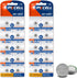 PKCELL 20 Pack SR621sw Watch Battery AG1 Battery 1.5V LR621 363 364 Watch