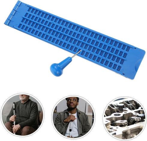 Ipetboom Braille Writing Board Kit with Stylus - Perfect for Learning and Outdoor Use