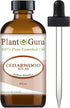 Plant Guru Cedarwood Essential Oil 4 oz - 100% Pure Undiluted Therapeutic Grade for Skin, Body, Hair Growth