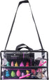 SHANY Clear PVC Water-Resistant Travel Tote Bag, Large See-Thru Bag with Adjustable Shoulder Straps and Zippered Pockets