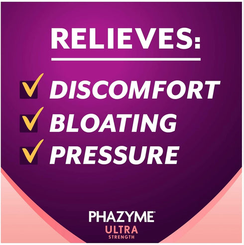 Phazyme Ultra Strength Gas & Bloating Relief - Works in Minutes, 48 Fast Gels