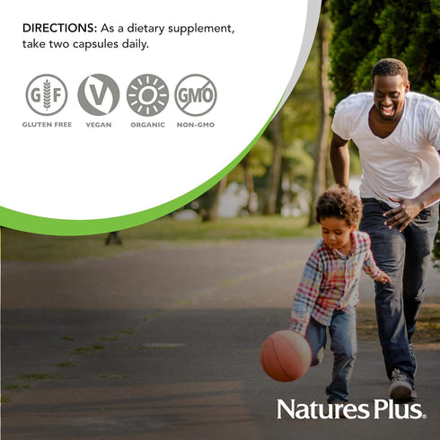 Natures Plus Source of Life Garden Vitamin D3, 60 Vegan Capsules, Pack of 2, Immune System Support