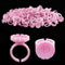 Lash Extensions Supplies, 100PCS Glue Rings for Volume Lashes, Eyelash Ring Cup for Extension Supplies
