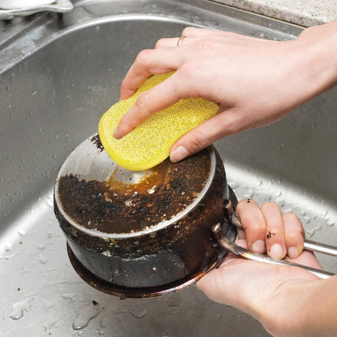 6 Pack Multi-Purpose Scrub Sponges in 6 Colors, Non-Scratch Microfiber for Effortless Kitchen Cleaning