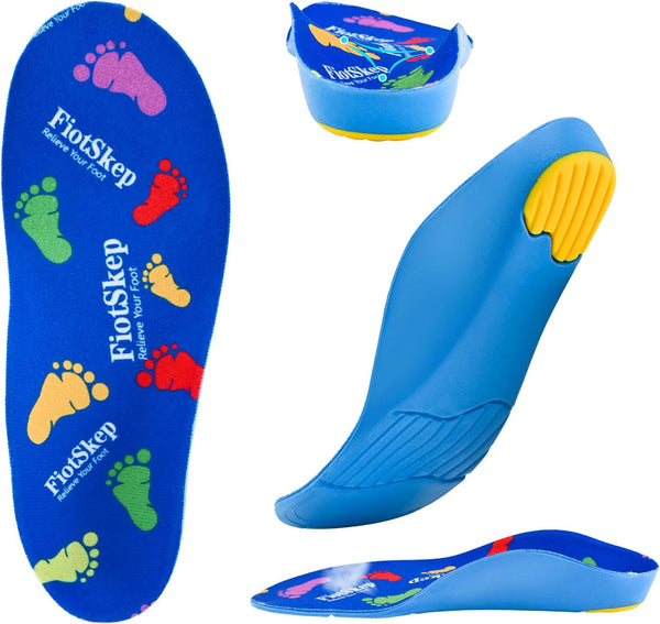 Kids Arch Support Orthotics Over-Pronation Plantar Fasciitis Flat Feet PU Foam Inserts