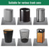 LVFEIFAN Bedroom(11.8"x18.9") OBKING Trash Can Mat, with Non-Slip Particles to Prevent Trash Can Movement and Protect
