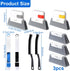 Tool,10 XANGNIER Window Sill Cleaner Pcs Magic Door Window Track Cleaning Tools Kit,Sliding Door Track Cleaner,Groove