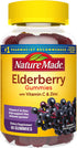 Nature Made Elderberry with Vitamin C and Zinc, 60 Elderberry Gummies, Dietary Supplement for Immune Support