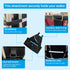 24.4" 25W 11.4D Walker Holder for Mobility Scooters & Power Chairs - Rollator Stand Support Storage Accessories, L x x