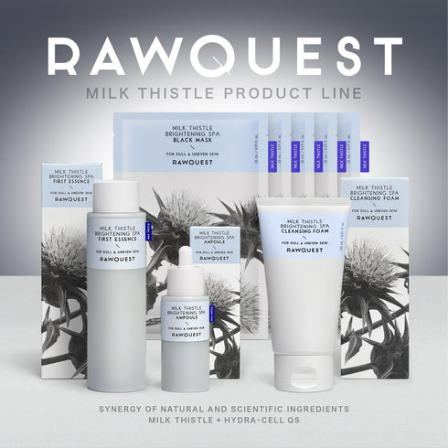 RAWQUEST Korean Deep Pore Cleansing Foam | Brightening Daily Face Wash Cleanser with 82% Milk Thistle