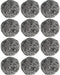 12Pcs Steel Wool Scrubber Pads for Cleaning Dishes, Pots, Ovens, Grills, Stainless Steel Scrubbers, 12 Pack