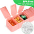 MAYFIVE 2Pack Organizer,7 Pill Day Pill Cases Travel Daily Box for Fish Oil, Calcium Tablets, Supplements and Other