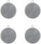4PCS Silicone Dish Scrubber, Multipurpose Round Reusable Dish Brush for Kitchen Dishes, Gray