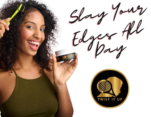 Twist It Up New Hair Gel Wax - Dreadlocks, Braids, Edges, Natural Curls, Natural Twist, Wave Pomade
