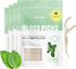 Biodegradable Floss Picks, 200pcs Natural Vegan Sustainable Dental Floss, Shred Resistant and Nontoxic