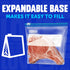 Ziploc Food Storage Quart Slider Bags - Power Shield Technology, 34 Count for Durability