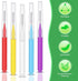 Zopeal 250 Pcs Interdental Brush for Braces, Disposable Dental Picks, Soft Cleaning Tool, Stylish Color