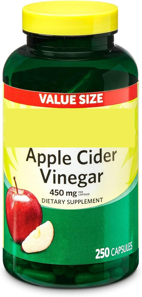SEDLAV Apple Cider Vinegar Dietary Supplement Value Size, 450 mg, 250 Count Sticker