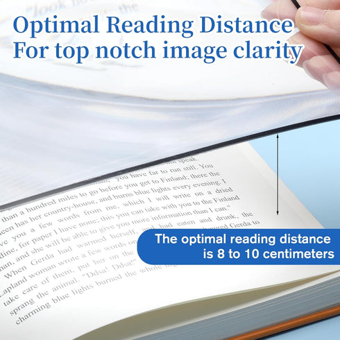 LIQWEI 4Pcs 3X 5X Page Magnifying Sheet Clear Lightweight Magnifier Flat Plastic Optical Fresnel Lens Handy Card Size
