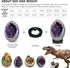ZOBAYOP 0.5-1LB Amethyst Crystal Geode Dinosaur Egg Rock Quartz Cluster Natural Raw Purple Amethyst Stone Real Healing