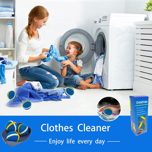 2 in 1 Pet Hair Remover for Laundry, Reusable Washing Machine Pet Hair Catcher with Leather Tray Storage Box, 3 PCS