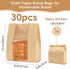 Holihome 30 Pack Cookie(13.7x8.2x3.5 inch) Paper Bread Bags for Homemade Bread Sourdough Bread Bags Large Bread Storage