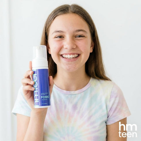 HM Teen 6 oz FOMO Teen Feminine Wash - Gentle Unscented Foaming Wash for Sensitive Skin, pH Balanced & Moisturizing
