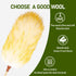 Lambs Wool Duster 20 Inch Handheld Wooden Duster for Cleaning Window Blinds, Computer, Furniture (2PCS)