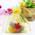 Stratalife 100PCS 5X7 Small Organza Bags with Drawstring for Wedding Party Favor, Jewelry, Candy Bags, Yellow