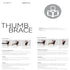 AGPTEK Trigger Thumb Splint for Right & Left Hand, Breathable Support Brace with Metal Splint for Pain Relief