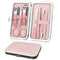 Premium 7 in 1 Manicure Set, Professional Nail Clippers & Scissors with Luxurious Travel Case
