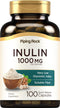 Piping Rock Inulin Capsules 1000 mg | 100 Count | Low Glycemic Index Soluble Fiber Supplement | Non-GMO, Gluten Free