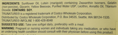 TruNature Vision Complex with Lutein & Zeaxanthin - Value Pack of 2 (Total 280 Ct Softgel)