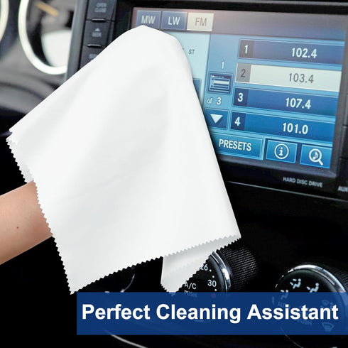 Frienda 12 Pack Large Microfiber Glass Cleaning Cloths, 12 x 12 Inch for Eyeglasses, Screens, and Lenses