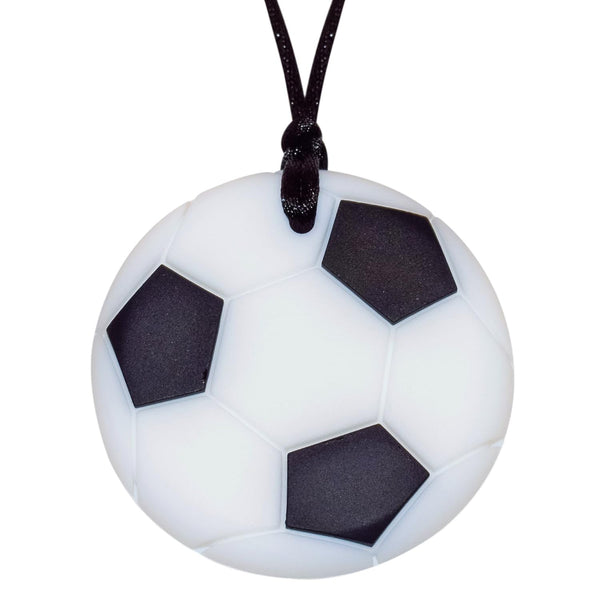 Munchables Soccer Ball Chew Necklace for Kids - Sensory Chew Jewelry