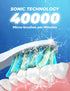 Electric Toothbrush for Adults with 8 Brush Heads, Sonic Deep Clean with 40000 VPM, Rechargeable