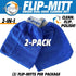 Flipper FLIP-MITT 2 in 1 Dual-Sided Terry Cloth and Microfiber Cleaning Mitt - 2 Pack