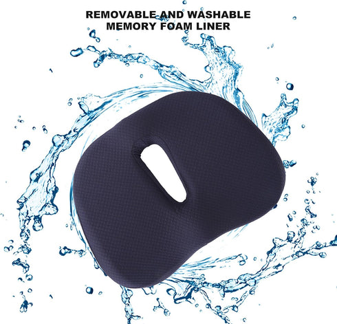 Orthopedic Donut Seat Cushion - Soft & Breathable in Navy Blue