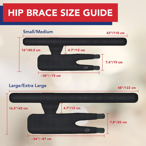 Doctor Developed Hip Brace for Men & Women, Strengthening & Stabilizing Compression Wrap for Sciatica Pain Relief,