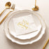 Crisky 50 and Fabulous Cocktail Napkins, Gold, 50Pcs for Women 50th Birthday Decorations, 3-Ply