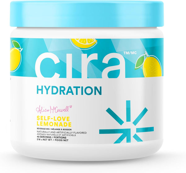 Cira Hydration Electrolyte Powder for Women, 45 Servings - Self Love Lemonade with Himalayan Salt