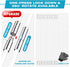 Sealegend White 40 FEET Dryer Vent Cleaner Kit with Drill Attachment, Flexible Rods, Brush Head, Storage Bag